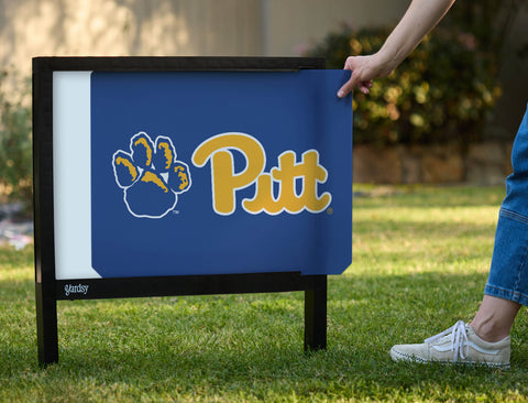 Pittsburgh Pitt Paw Game Royal Yardsy Sign - Interchangeable