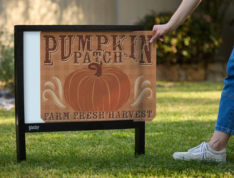 Pumpkin Patch Fall Yardsy Sign - Interchangeable