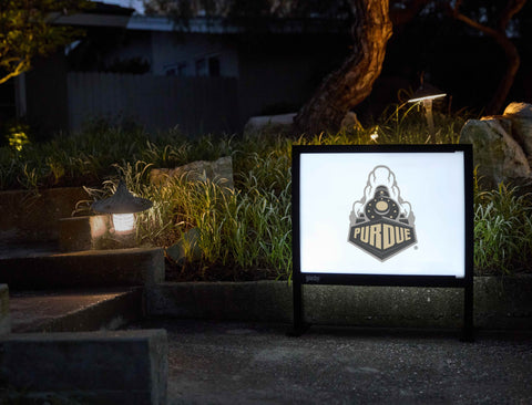 Purdue Athletics Mark White Yardsy Sign - Flat Feet
