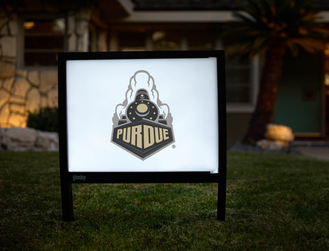 Purdue Athletics Mark White Yardsy Sign - Hero