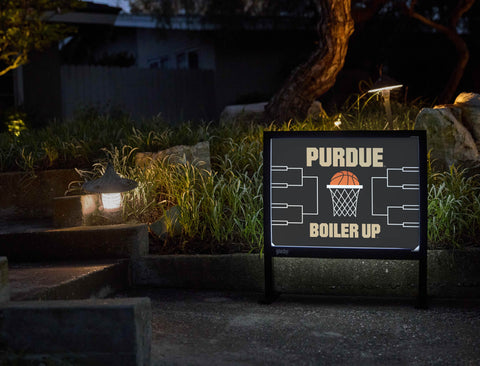 Purdue Basketball Yardsy Sign - Flat Feet