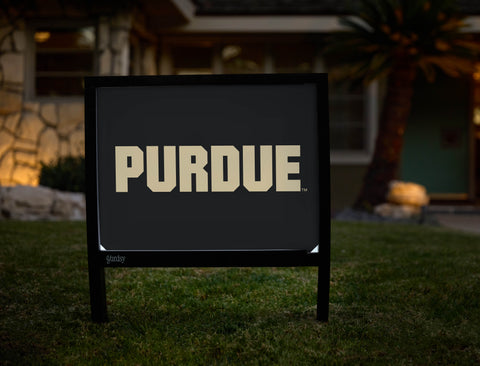 Purdue Black Yardsy Sign - Hero