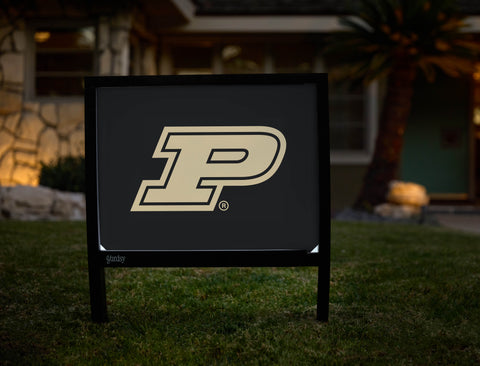 Purdue P Black Gold Yardsy Sign - Hero