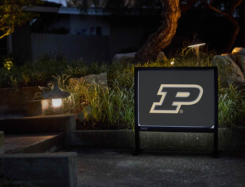 Purdue P Black Yardsy Sign - Flat Feet