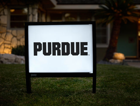 Purdue White Yardsy Sign - Hero