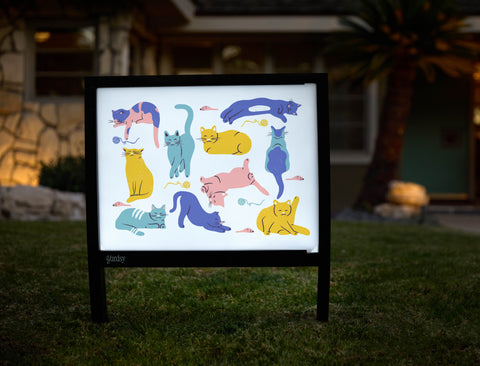 Purrfect Cats Yardsy Sign - Hero