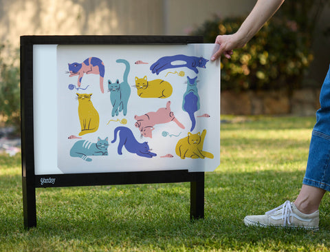 Purrfect Cats Yardsy Sign - Interchangeable
