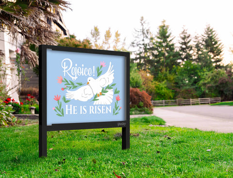 Rejoice! He Is Risen Yardsy Sign