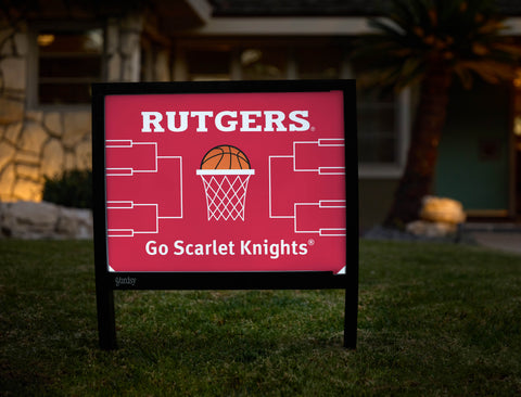 Rutgers Basketball Yardsy Sign - Hero