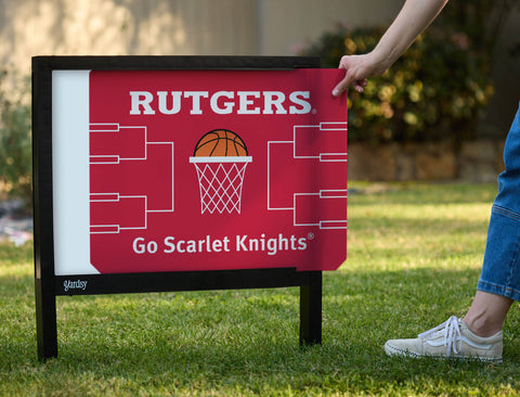 Rutgers Basketball Yardsy Sign - Interchangeable