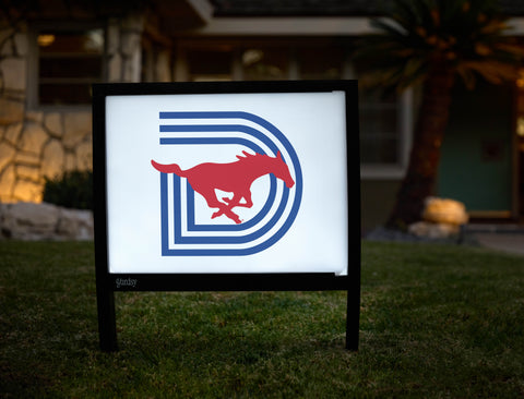 SMU Triple D White Yardsy Sign - Hero
