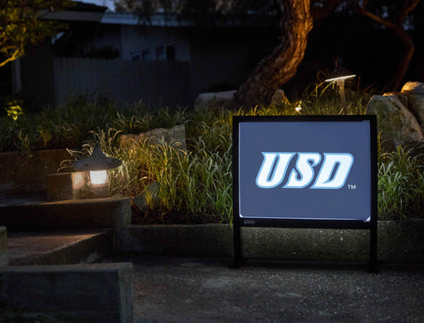 USD Athletics Mark Blue Yardsy Sign - Flat Feet
