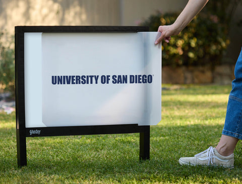 USD Athletics Wordmark White Yardsy Sign - Interchangeable