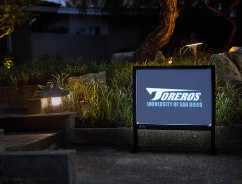 USD Toreros Athletics Mark Blue Yardsy Sign - Flat Feet