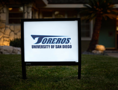 USD Toreros Athletics Mark White Yardsy Sign - Hero