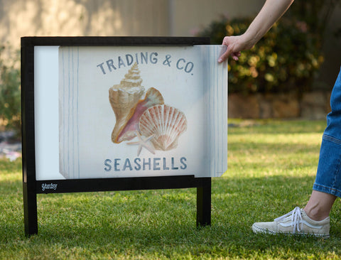 Seashells Trading & Co. Yardsy Sign - Interchangeable