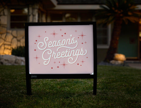 Season's Greetings Yardsy Sign - Hero