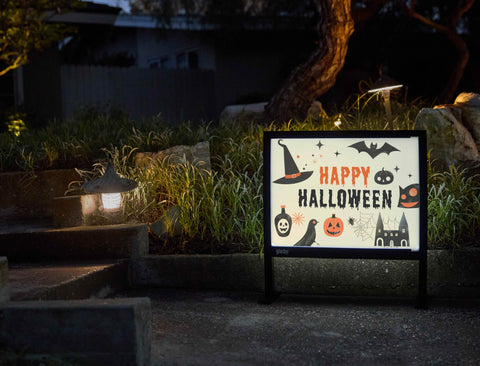 Simple Symbolic Halloween Yardsy Sign - Flat Feet