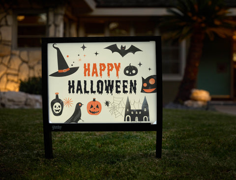 Simple Symbolic Halloween Yardsy Sign - Hero
