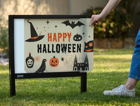 Simple Symbolic Halloween Yardsy Sign - Interchangeable