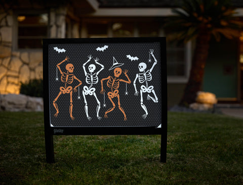 Skeleton Boogie Halloween Yardsy Sign - Hero