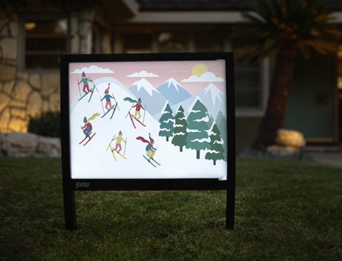 Ski Race Yardsy Sign - Hero