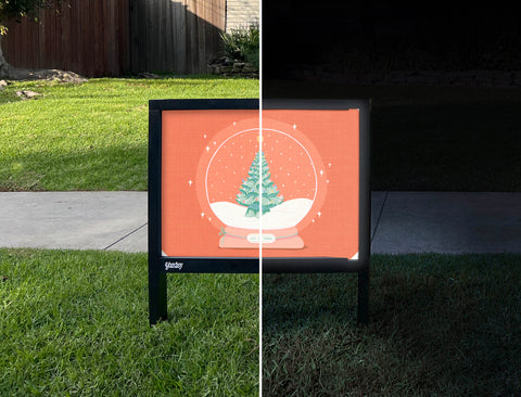 Snow Globe Yardsy Sign