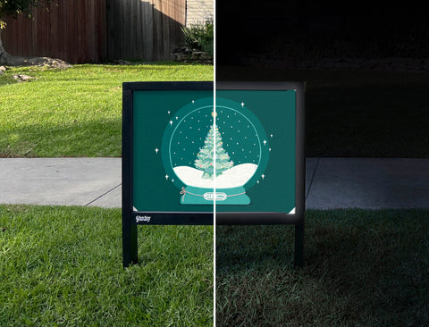 Snow Globe Yardsy Sign