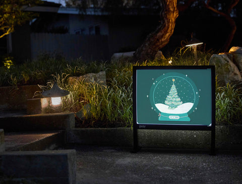 Snow Globe Yardsy Sign