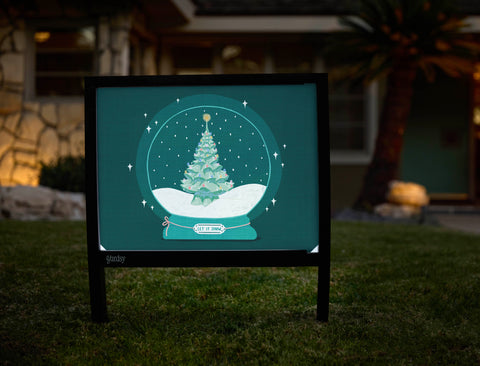 Snow Globe Yardsy Sign