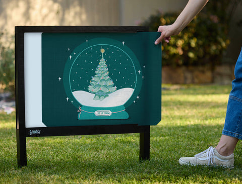 Snow Globe Yardsy Sign