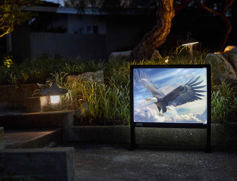 Soaring Eagle Patriotic Yardsy Sign - Flat Feet