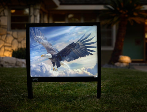 Soaring Eagle Patriotic Yardsy Sign - Hero