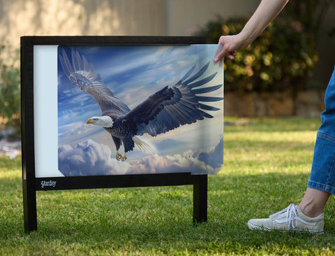Soaring Eagle Patriotic Yardsy Sign - Interchangeable