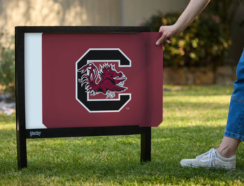 South Carolina C Cocky Garnet Yardsy Sign - Interchangeable