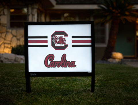 South Carolina C Stripes White Yardsy Sign - Hero