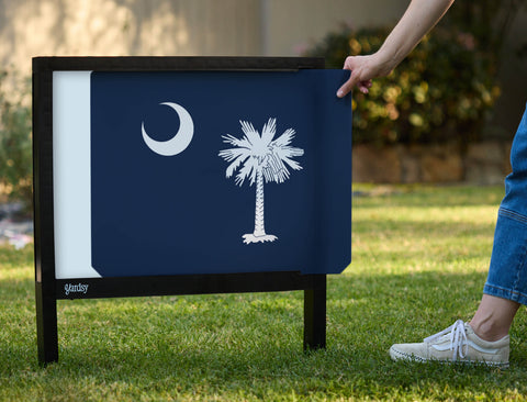 South Carolina State Flag Yardsy Sign - Interchangeable
