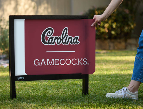 South Carolina Gamecocks Garnet Yardsy Sign - Interchangeable