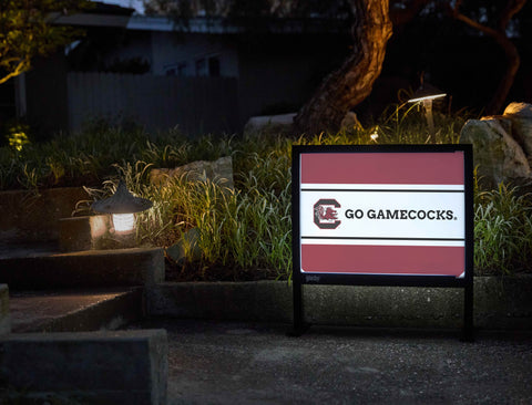 South Carolina Go Gamecocks Garnet Yardsy Sign - Flat Feet
