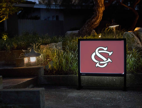 South Carolina SC Garnet Yardsy Sign - Flat Feet