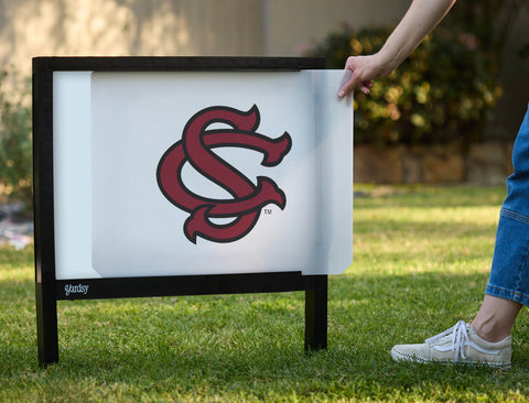 South Carolina SC White Yardsy Sign - Interchangeable