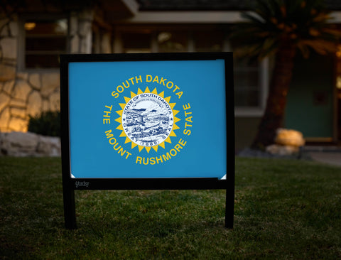 South Dakota State Flag Yardsy Sign - Hero