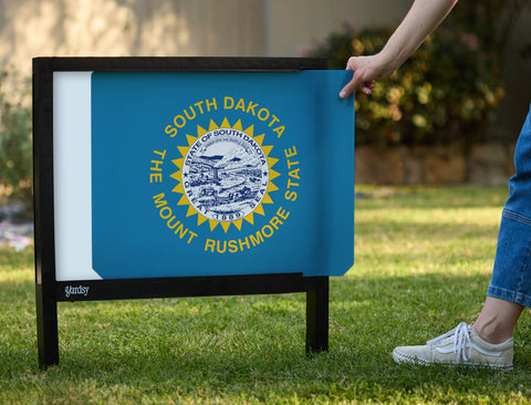 South Dakota State Flag Yardsy Sign - Interchangeable