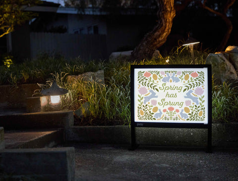 Spring Has Sprung Yardsy Sign - Flat Feet