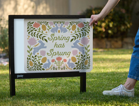 Spring Has Sprung Yardsy Sign - Interchangeable