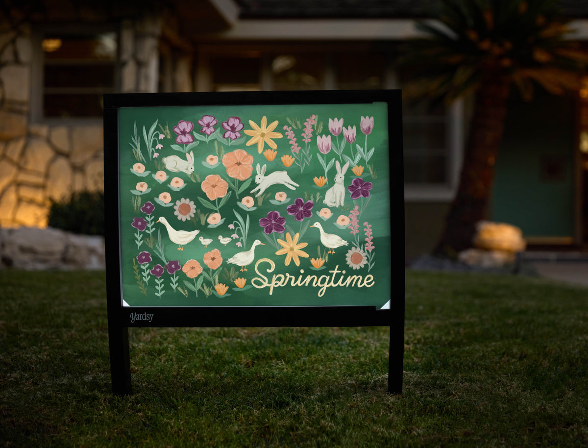 Springtime Garden Yardsy Sign