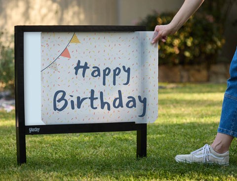 Sprinkle Birthday Yardsy Sign - Interchangeable