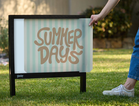 Summer Days Yardsy Sign - Interchangeable