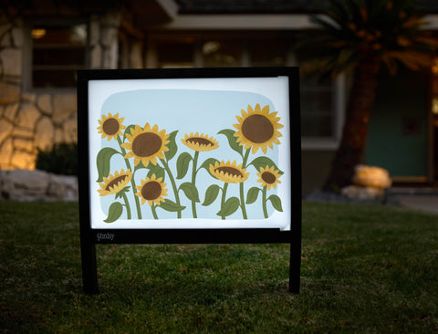 Sunflower Field Yardsy Sign - Hero