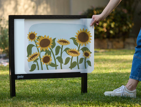 Sunflower Field Yardsy Sign - Interchangeable